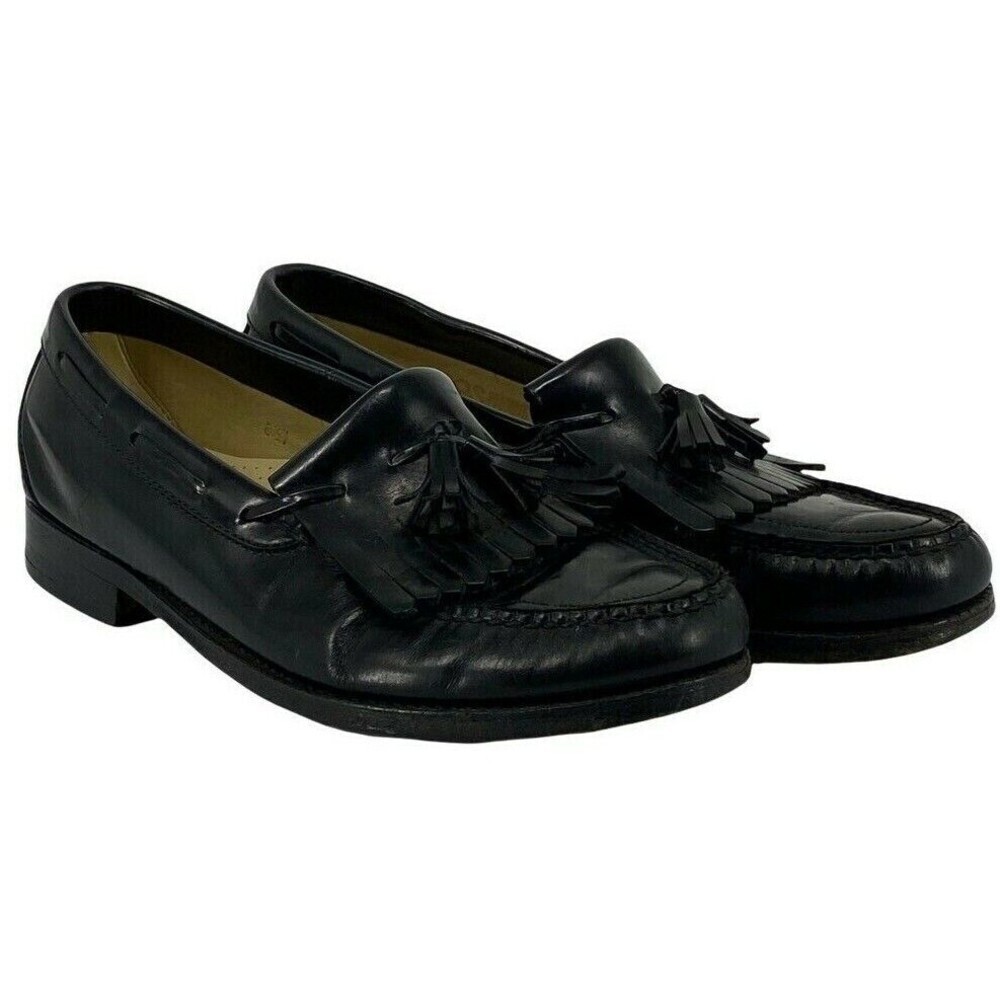 Sas Tripad Comfort Mens Loafer Dress Shoes Black Kiltie Tassel Slip Ons 8.5 N